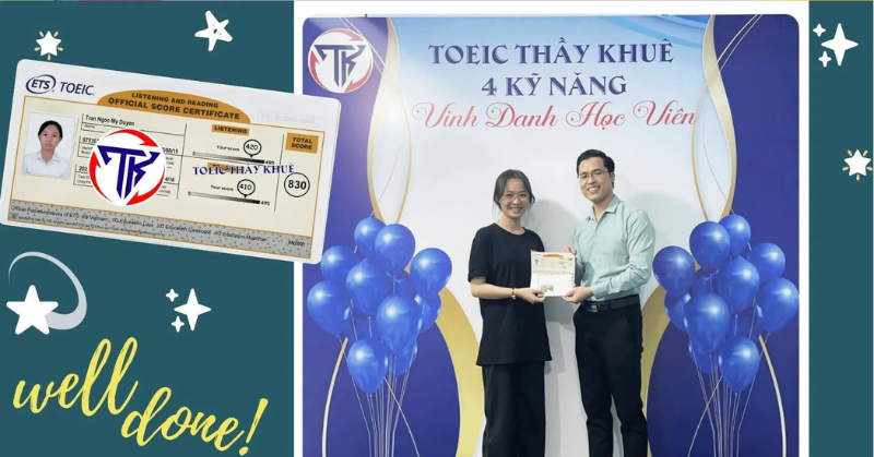 Chinh phục đỉnh cao cùng trung tâm luyện thi TOEIC Thầy Khuê